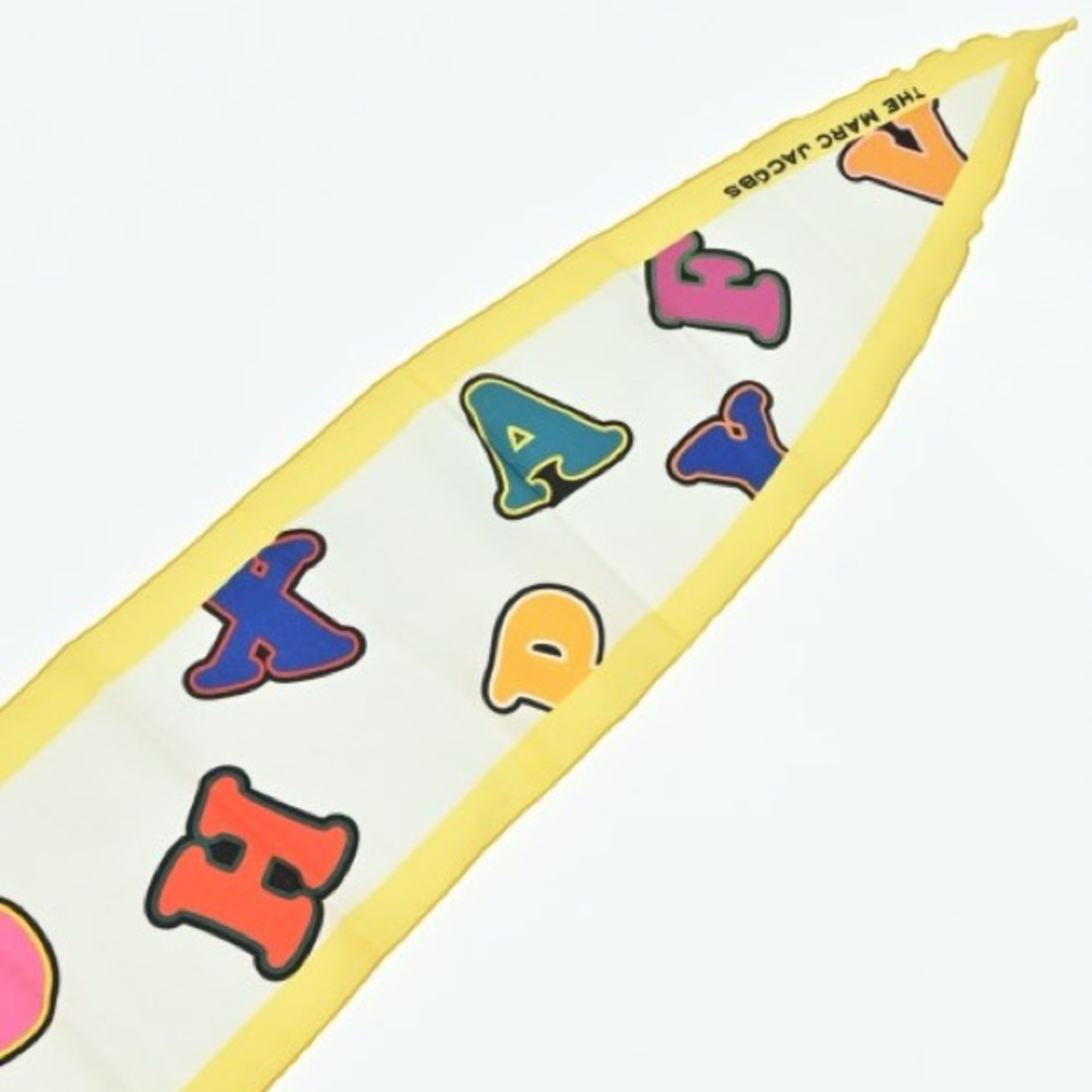 Marc Jacobs Letters Scarf in Multi Color NWT - Picture 11 of 11